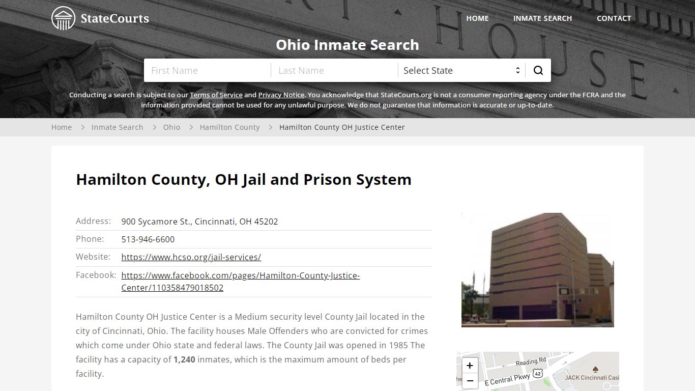 Hamilton County OH Justice Center Inmate Records Search ...